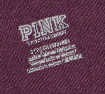 Womens UK Size S Victoria's Secret Purple Basic T-Shirt