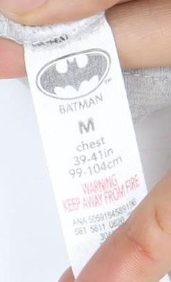 Mens UK Size M Batman Grey  T-Shirt