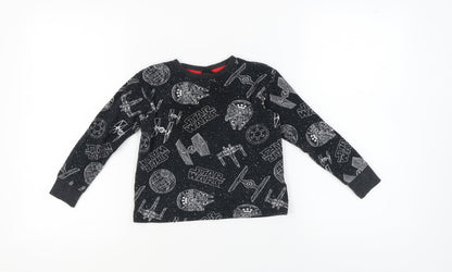 Boys Star Wars Pyjama Top, Black, Size 8, Long Sleeve
