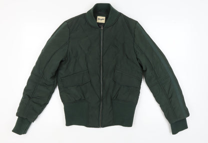 Wrangler Men's Green Bomber Jacket M Slim Fit