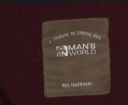 Man's World Men's Red 2XL Pullover Sweatshirt