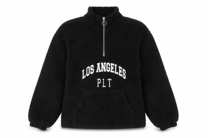 PrettyLittleThing Women's Black Logo Sweatshirt Size 12