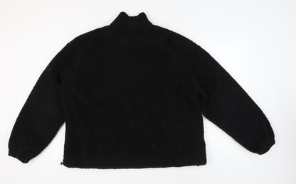 PrettyLittleThing Women's Black Logo Sweatshirt Size 12