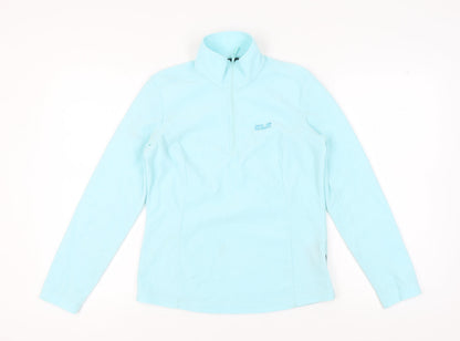Womens UK Size 10 Jack Wolfskin Blue Pullover Sweatshirt