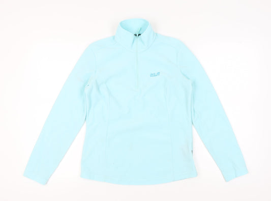 Womens UK Size 10 Jack Wolfskin Blue Pullover Sweatshirt