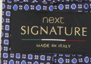 Next Signature Blue Mens Designer Tie