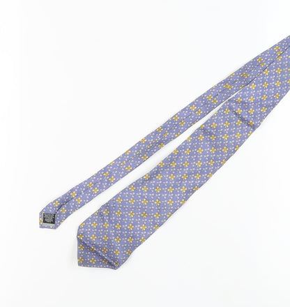 Mens Beaufort Blue Floral 100% Silk  Tie