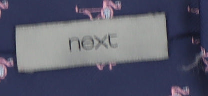 Next Men's Blue Slim Animal Print Tie