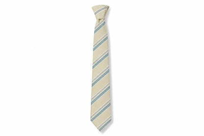 Society of Threads Beige Striped Polyester Men's Tie