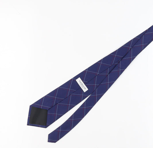 Van Heusen Men's Blue Silk Plaid Tie