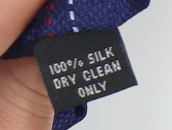 Van Heusen Men's Blue Silk Plaid Tie