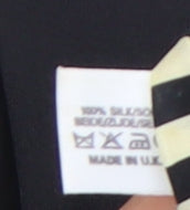 Woods & Gray Men's Black Striped Silk Tie