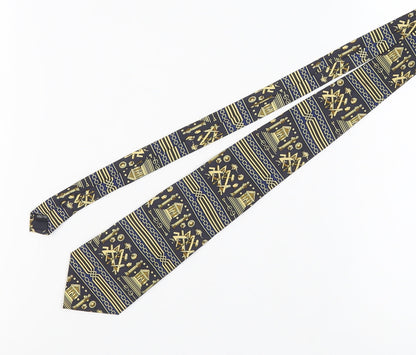 Central Regalia Men's Blue Silk Tie, Handmade, One Size