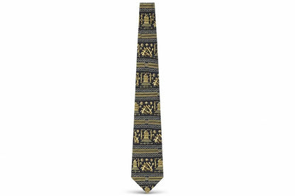 Central Regalia Men's Blue Silk Tie, Handmade, One Size