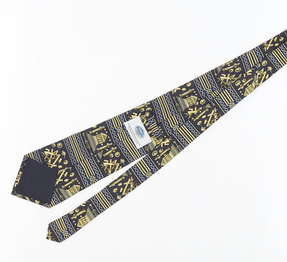 Central Regalia Men's Blue Silk Tie, Handmade, One Size