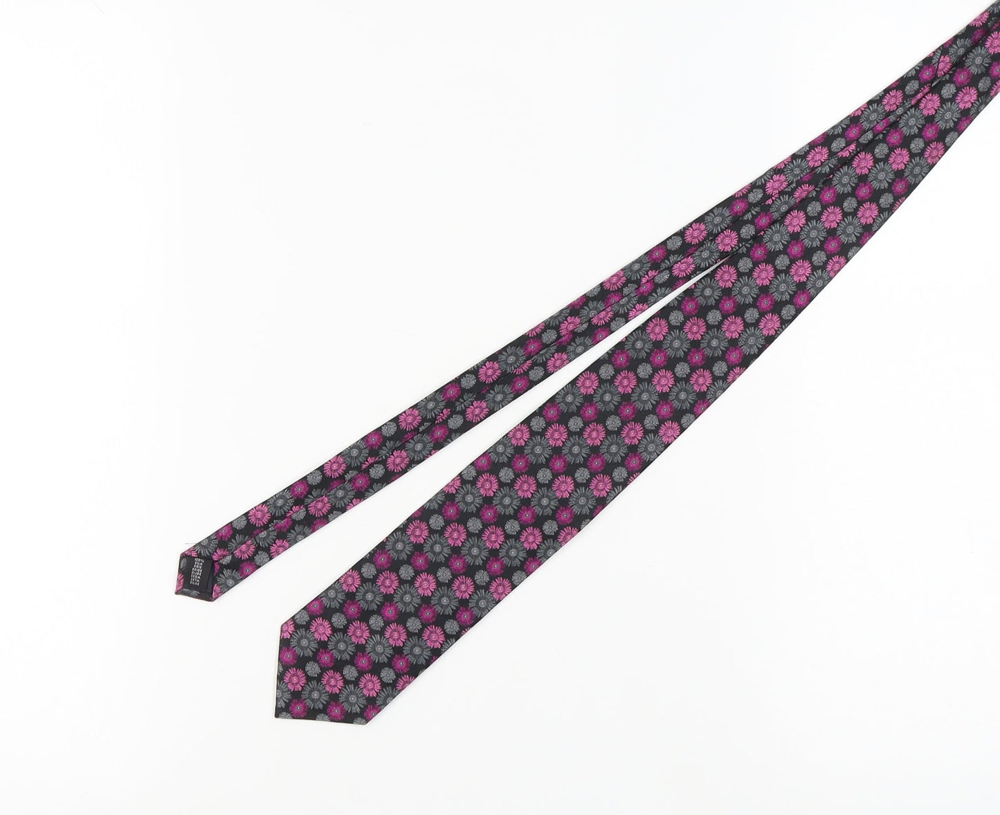 Mens Bugatti Multicoloured Floral 100% Silk  Tie