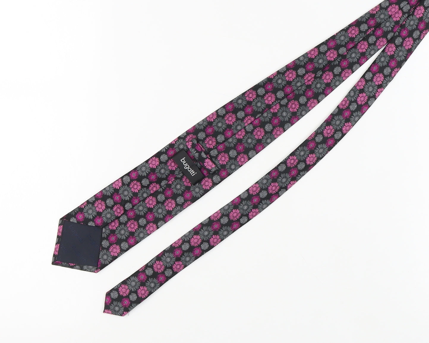 Mens Bugatti Multicoloured Floral 100% Silk  Tie
