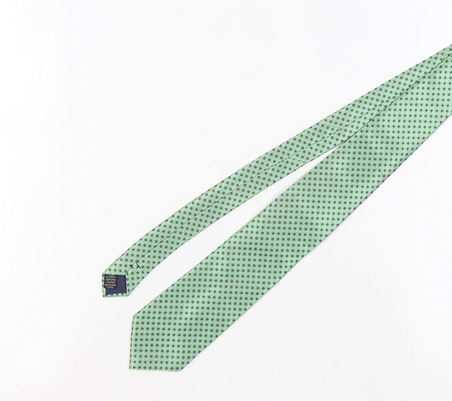 Thomas Nash Green Geometric Men's Tie - Excellent Condition