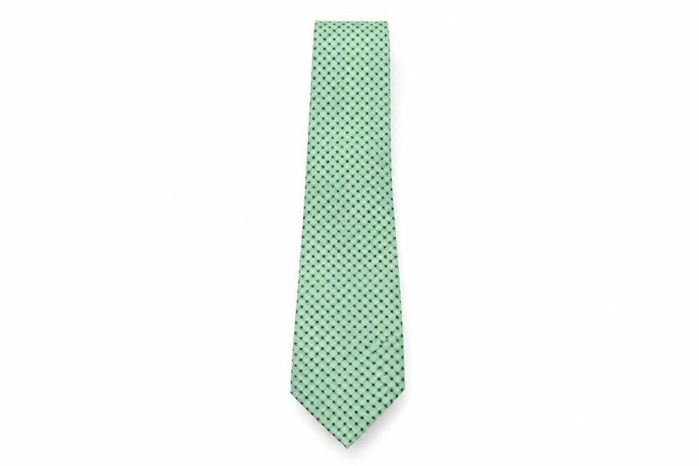 Mens Thomas Nash Green Geometric 100% Polyester  Tie