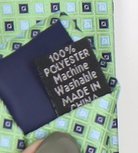 Thomas Nash Green Geometric Men's Tie - Excellent Condition