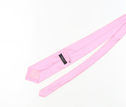Next Men's Pink Polyester Tie