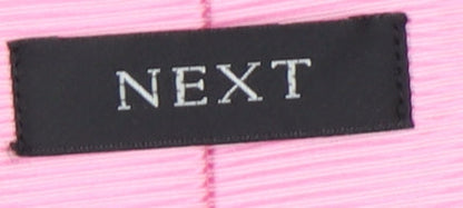 Next Men's Pink Polyester Tie