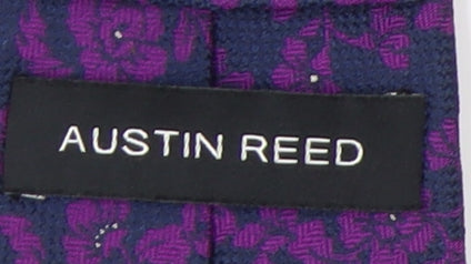 Austin Reed Purple Floral Silk Men's Tie