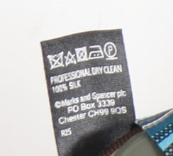 Marks and Spencer Men's Blue Striped Designer Tie