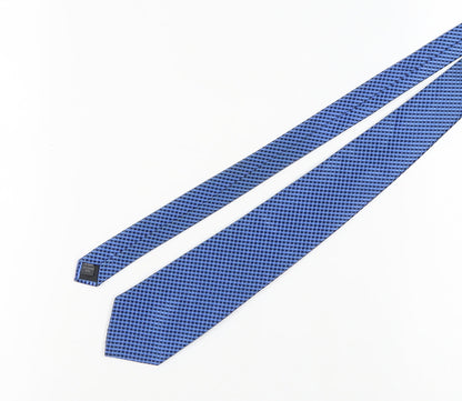 Thomas Nash Men's Blue Slim Plaid Tie
