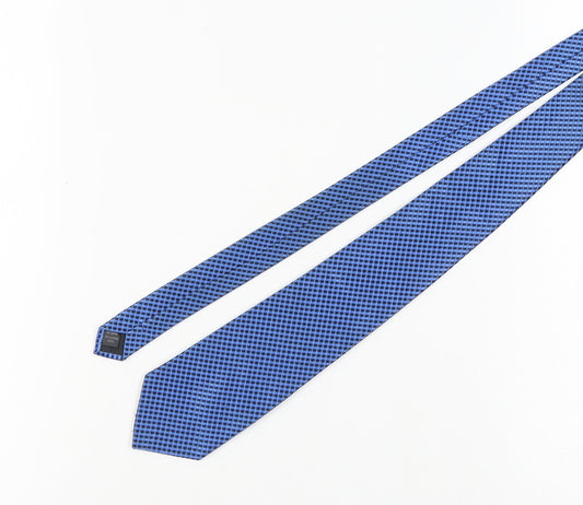 Thomas Nash Men's Blue Slim Plaid Tie