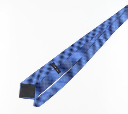 Thomas Nash Men's Blue Slim Plaid Tie