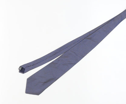River Island Men's Blue Geometric Silk Tie One Size