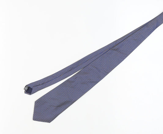 River Island Men's Blue Geometric Silk Tie One Size
