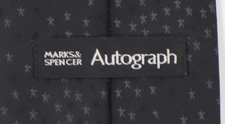 Marks and Spencer Men's Black Silk Geometric Tie