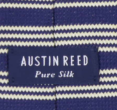 Austin Reed Men's Blue Striped Silk Tie