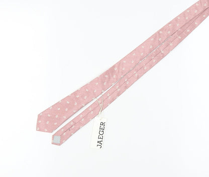 Jaeger Men's Pink Slim Silk Paisley Tie