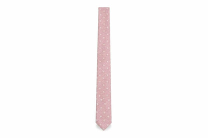Mens Jaeger Pink Paisley 100% Silk Slim Tie