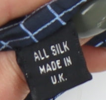 Mens Cezan Black Plaids & Checks 100% Silk  Tie