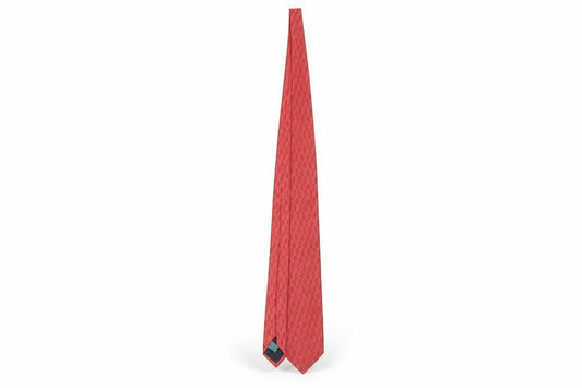 Andrew's Ties Men's Red Geometric Silk Tie