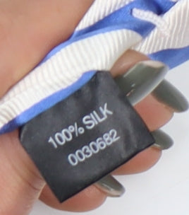 Jeff Banks Men's Blue & White Striped Silk Tie