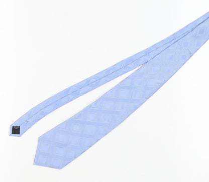 Pierre Cardin Men's Blue Geometric Silk Tie