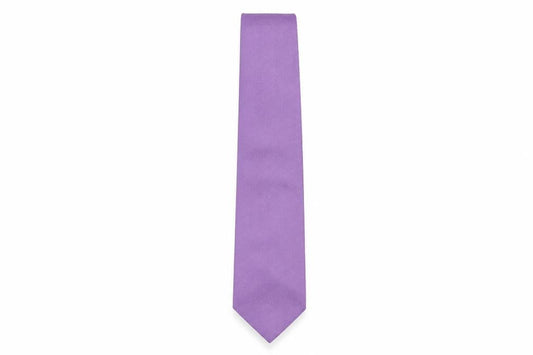 Front view of Thomas Nash Men's Purple Silk Tie