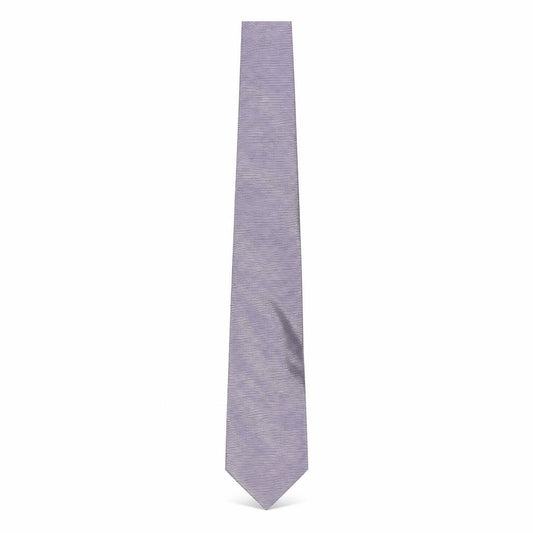 Sanpi Milano Men's Grey Striped Silk Tie One Size
