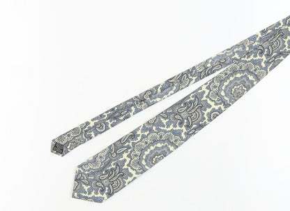 Mens Carlo Colombo Blue Paisley 100% Silk  Tie