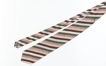 Marks and Spencer Multicoloured Striped Silk Tie
