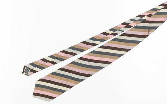 Marks and Spencer Multicoloured Striped Silk Tie