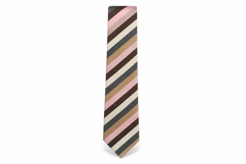 Marks & Spencer Multicoloured Striped Silk Tie