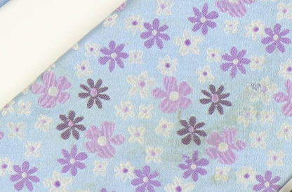 Marks and Spencer Men's Blue Floral Silk Tie