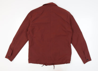 Zara Men's Red Basic Jacket M Casual Autumn/Spring