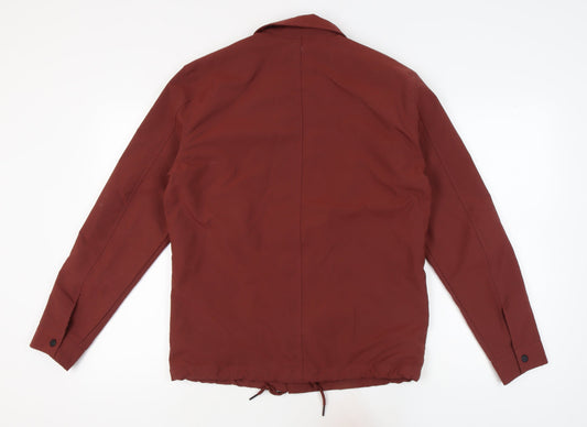Zara Men's Red Basic Jacket M Casual Autumn/Spring